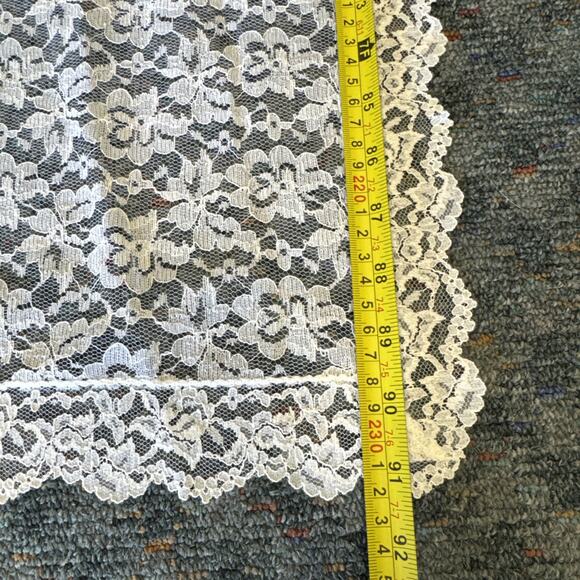 Shabby Chic Table Cloth 69x91 Cottagecore Floral Sheer Romantic French Country - Picture 6 of 6